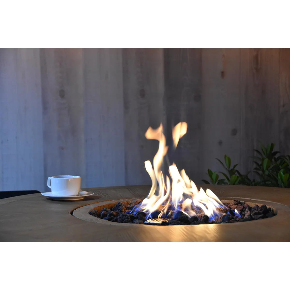 Tavolo da fuoco in stile botte di legno Toscana