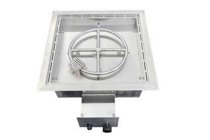 Elementi l'arte dell'installazione del fuoco - Bruciatore a gas quadrato