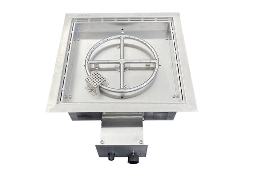 Elementi the art of fire einbau - Gasbrenner Quadratisch