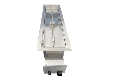 Elementi l'arte dell'installazione del fuoco - bruciatore a gas rettangolare