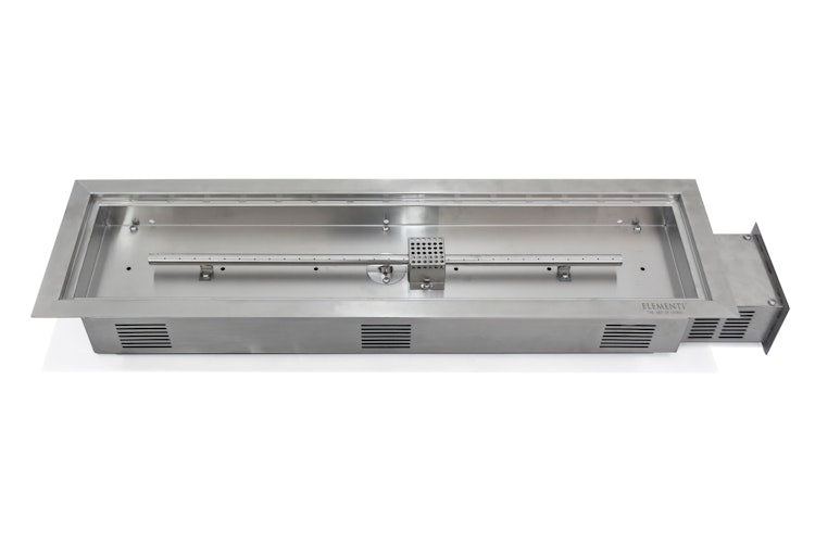 Elementi l'arte dell'installazione del fuoco - bruciatore a gas rettangolare